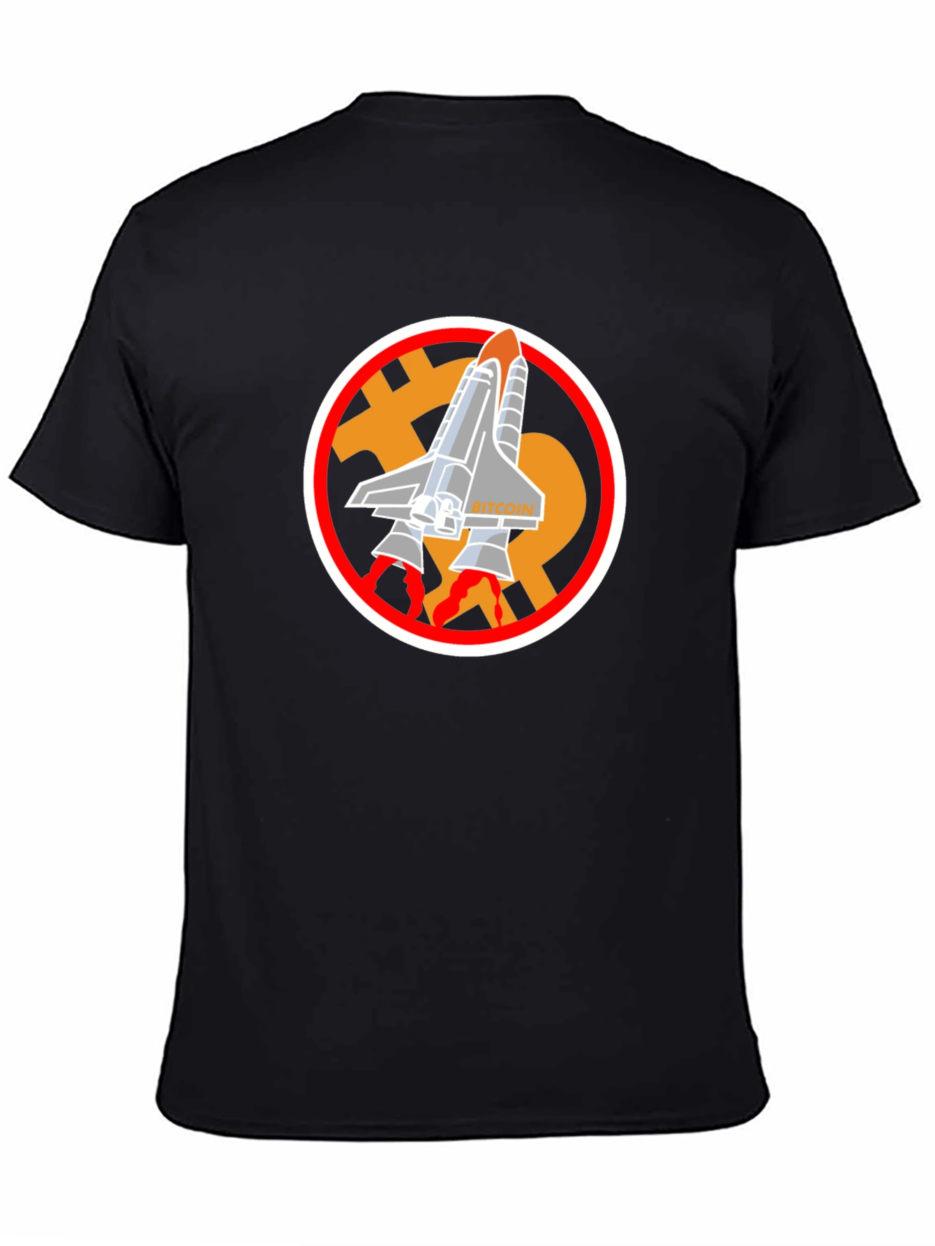 Bitcoin Rocket T-Shirt - Crypto Space Tee