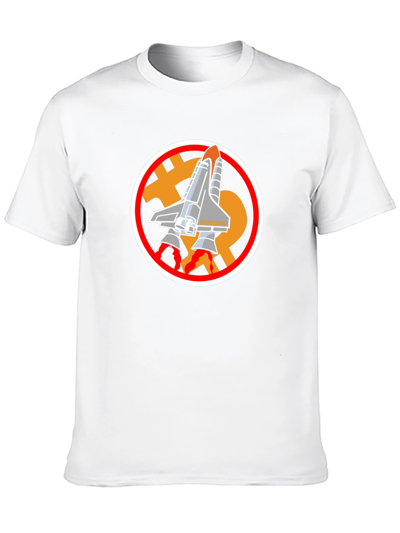 Bitcoin Rocket T-Shirt - Crypto Space Tee