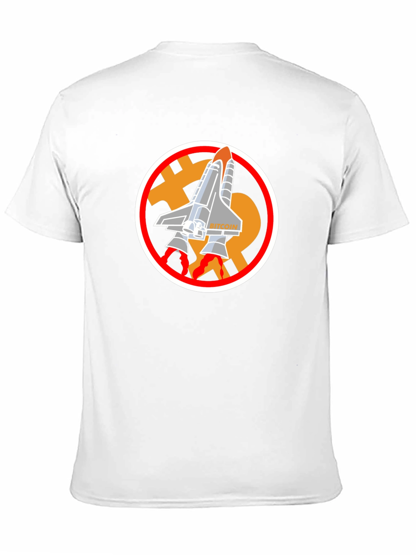 Bitcoin Rocket T-Shirt - Crypto Space Tee