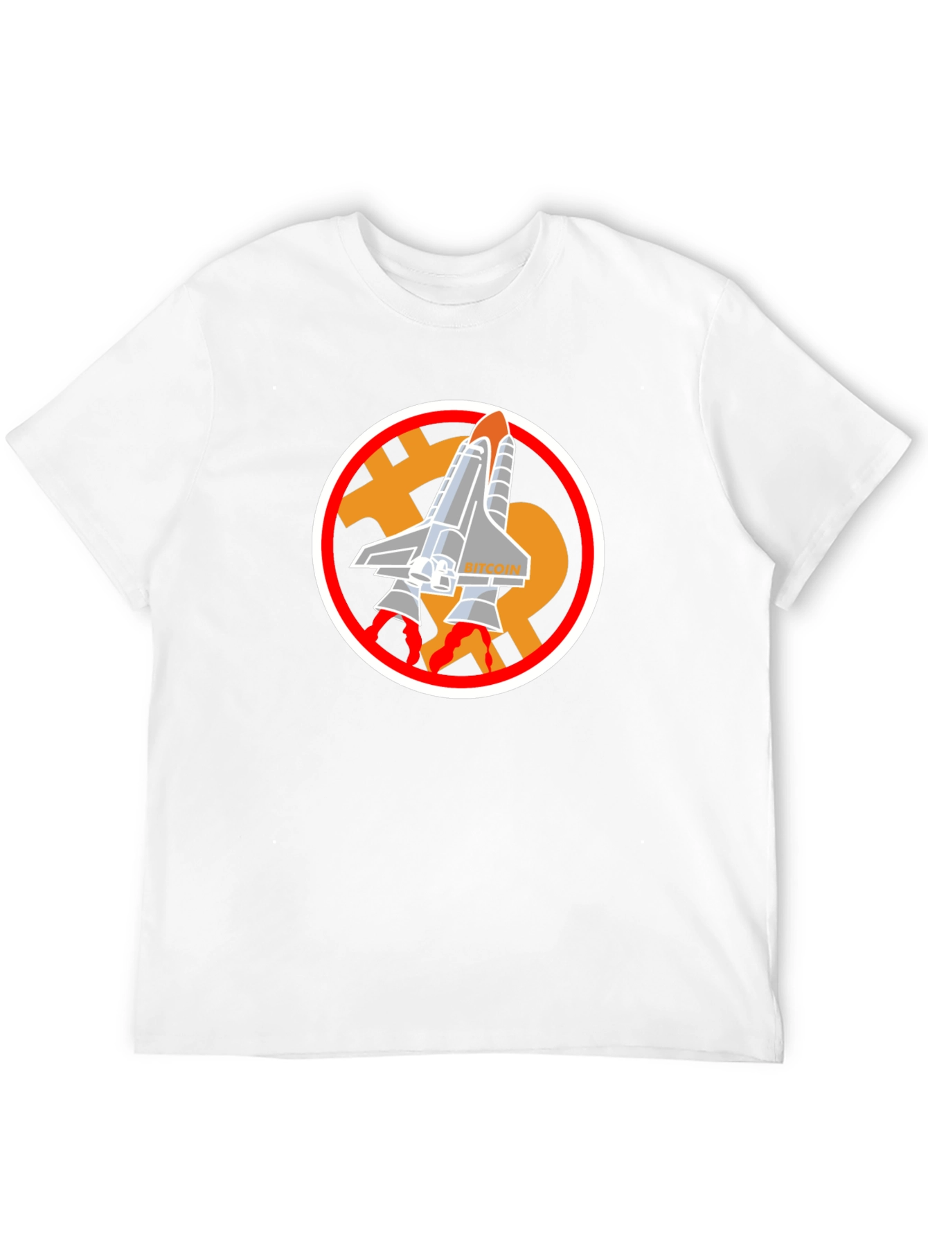 Bitcoin Rocket T-Shirt - Crypto Space Tee