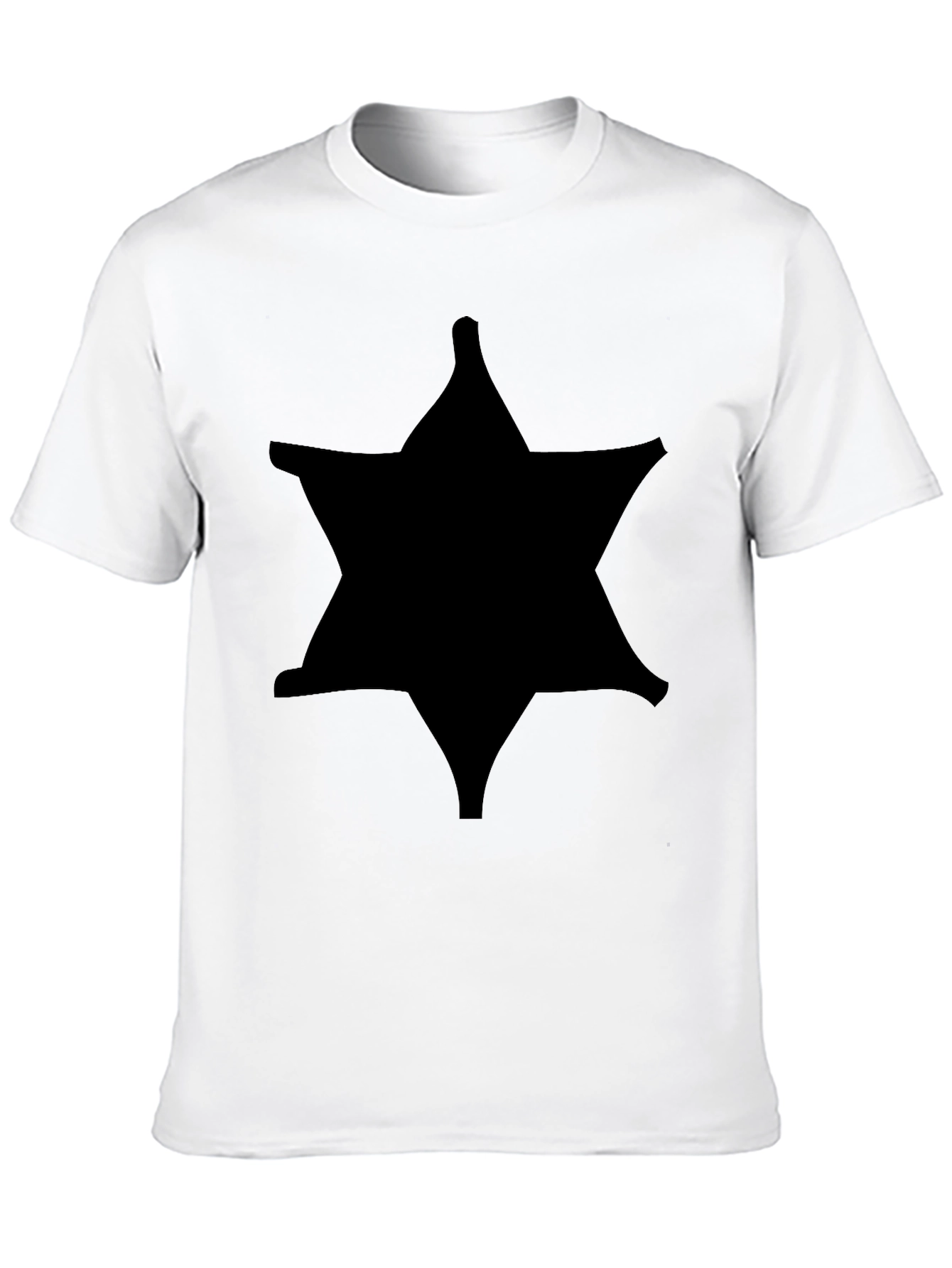 Black Star Graphic Tee - Stylish Mens Casual Shirt
