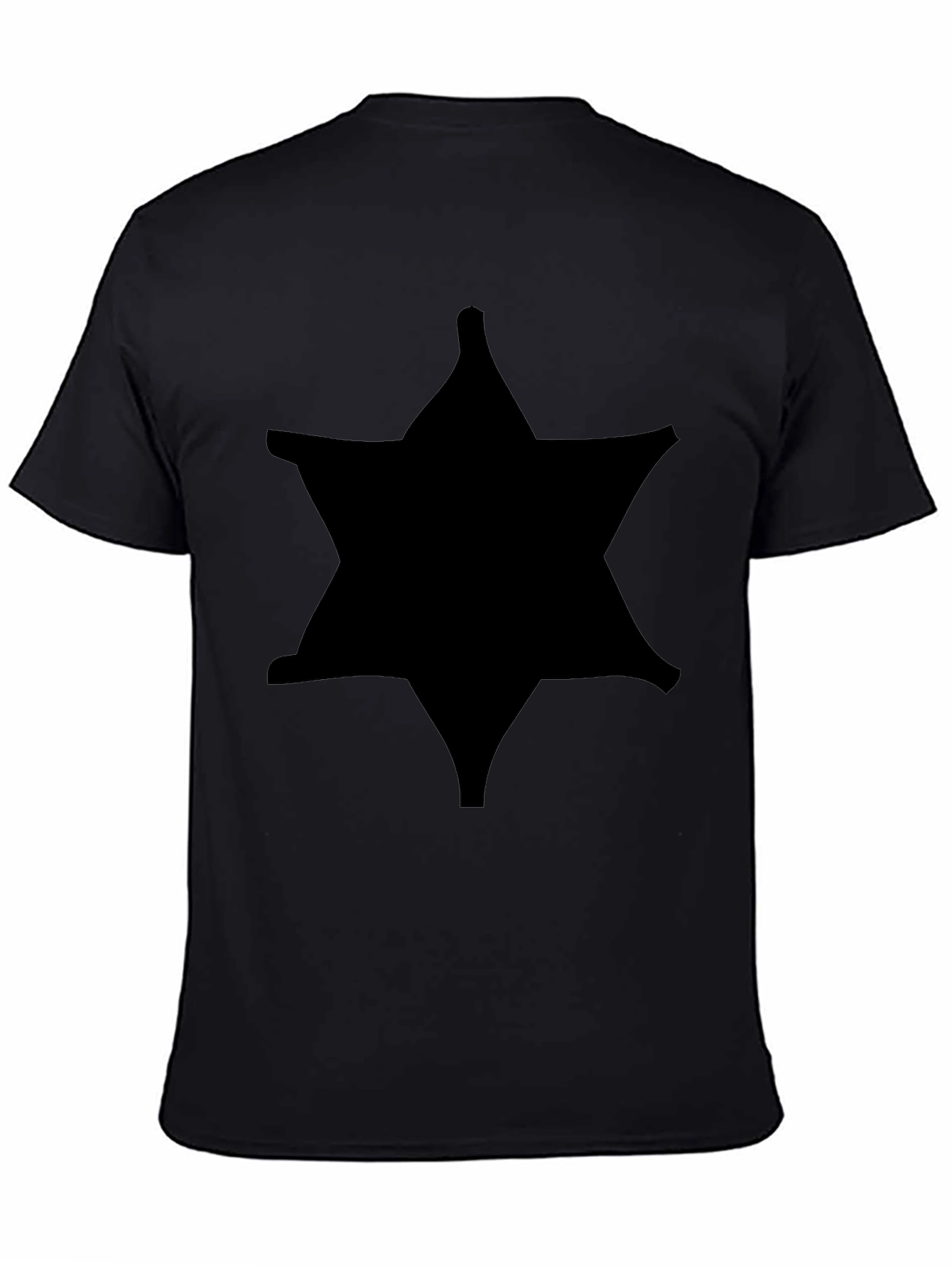 Black Star Graphic Tee - Stylish Mens Casual Shirt