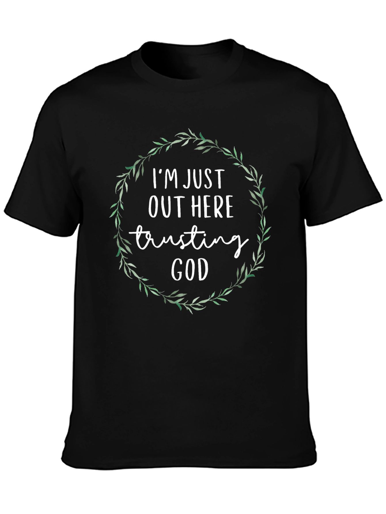 Trusting God Graphic Tee - Black
