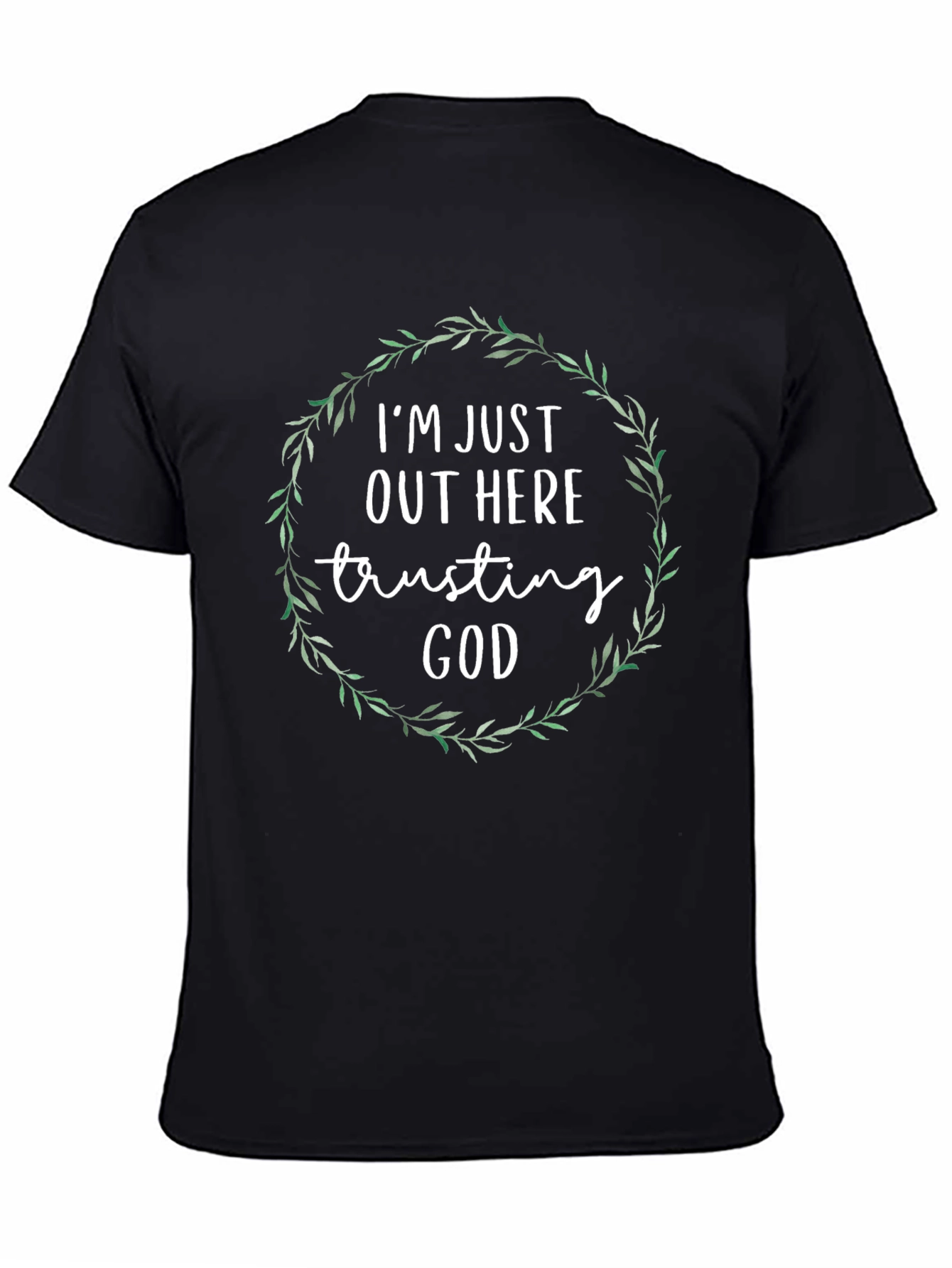 Trusting God Graphic Tee - Black