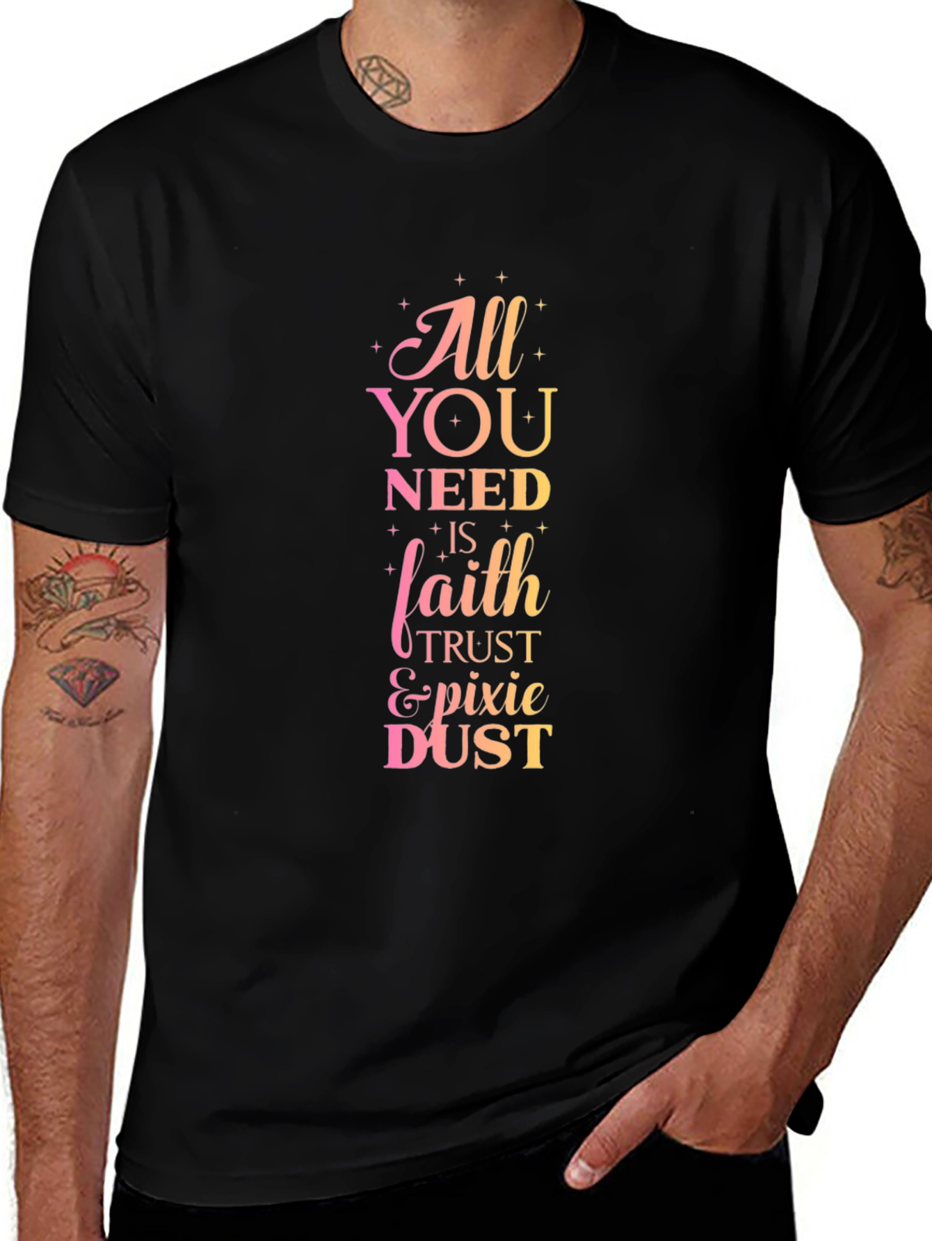 All You Need Is Faith Black T-Shirt