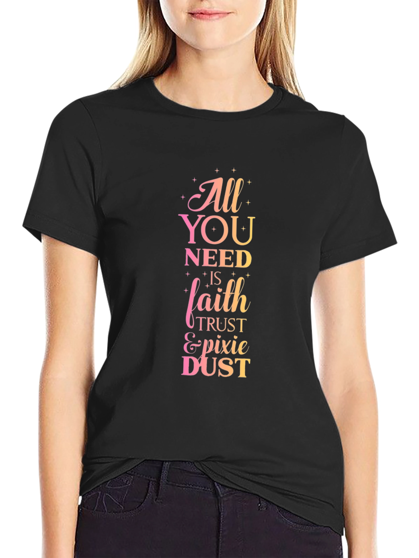 All You Need Is Faith Black T-Shirt