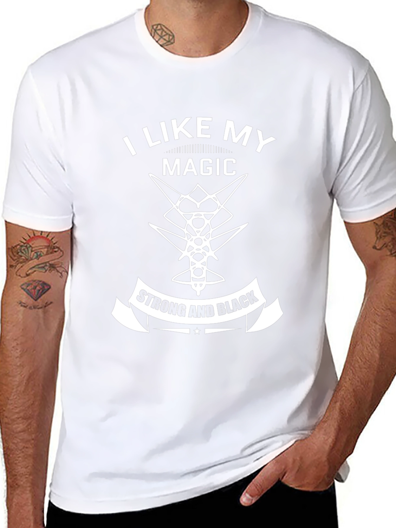 I Like My Magic Strong and Black T-Shirt