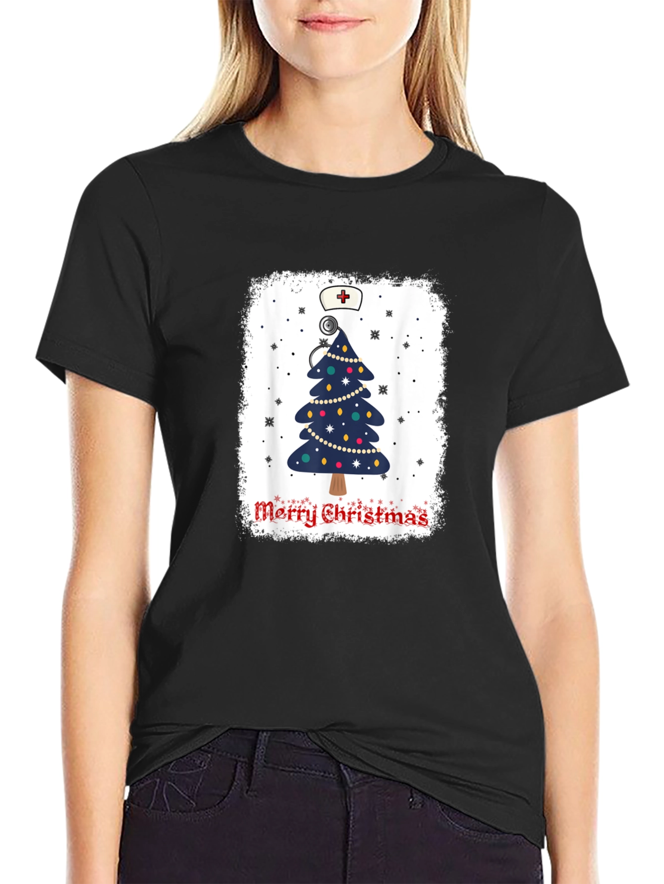 Nurse Christmas Tree T-Shirt