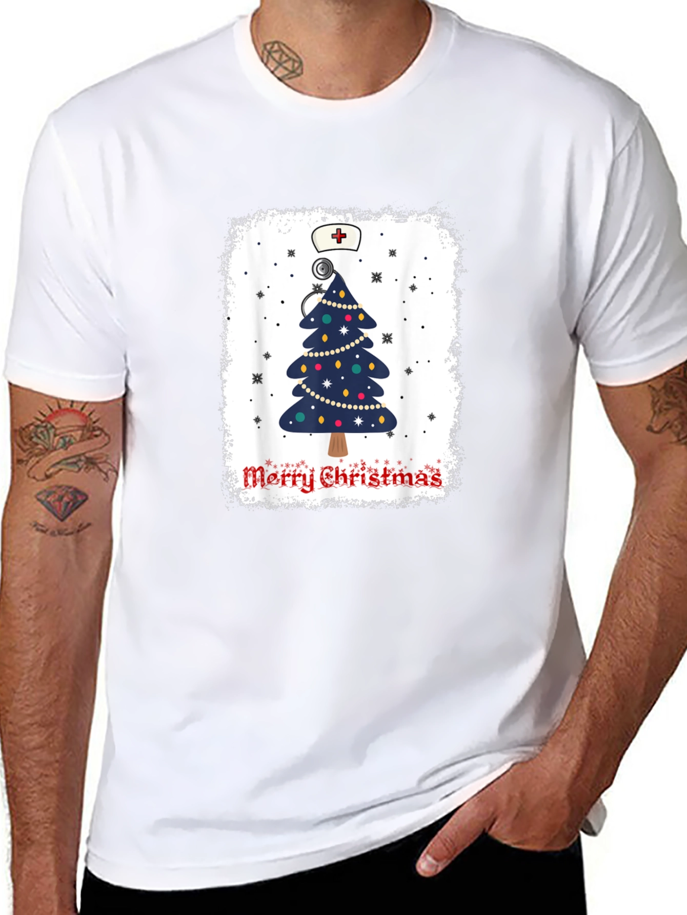 Nurse Christmas Tree T-Shirt