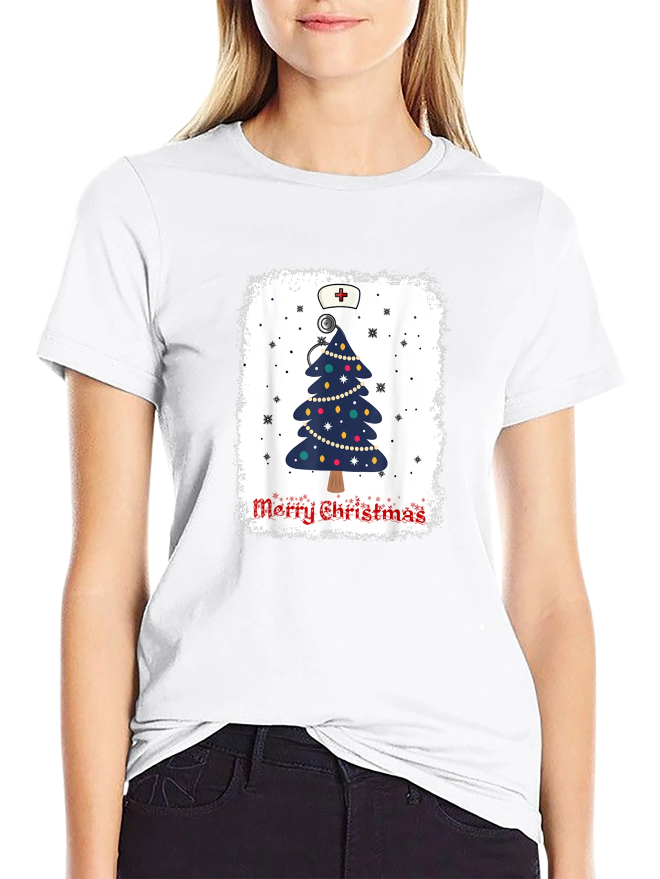Nurse Christmas Tree T-Shirt