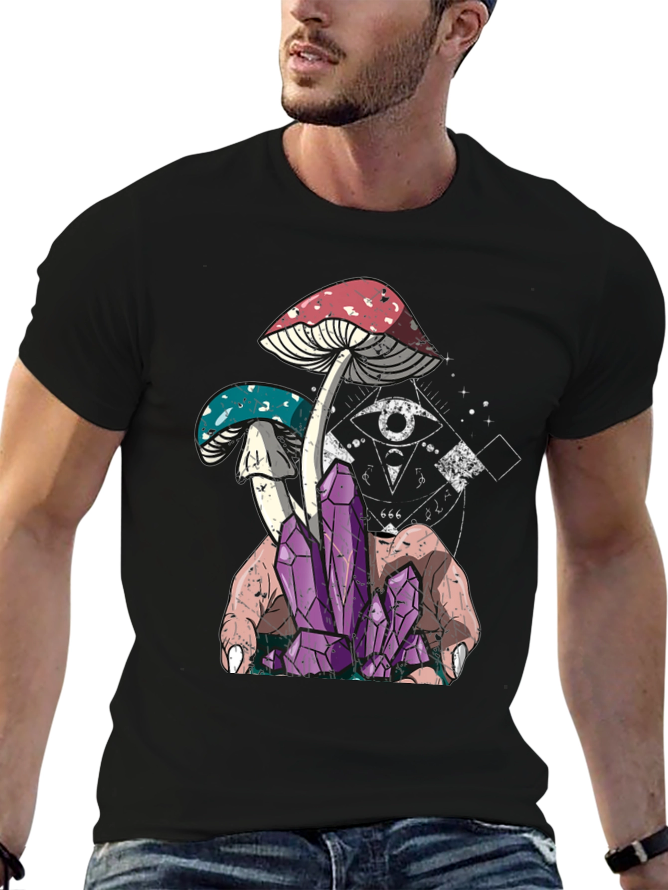 Mystic Mushroom Crystal T-Shirt