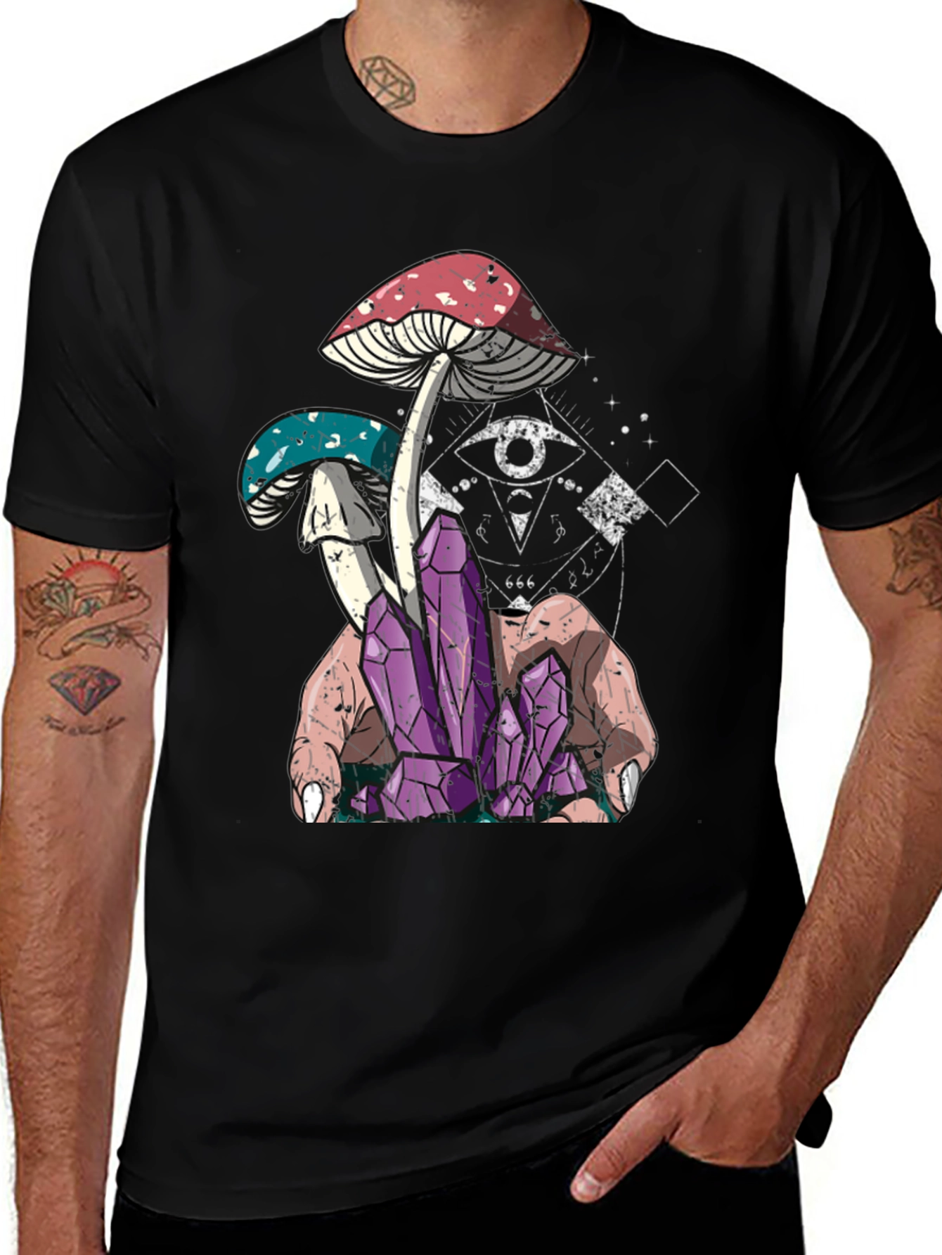 Mystic Mushroom Crystal T-Shirt