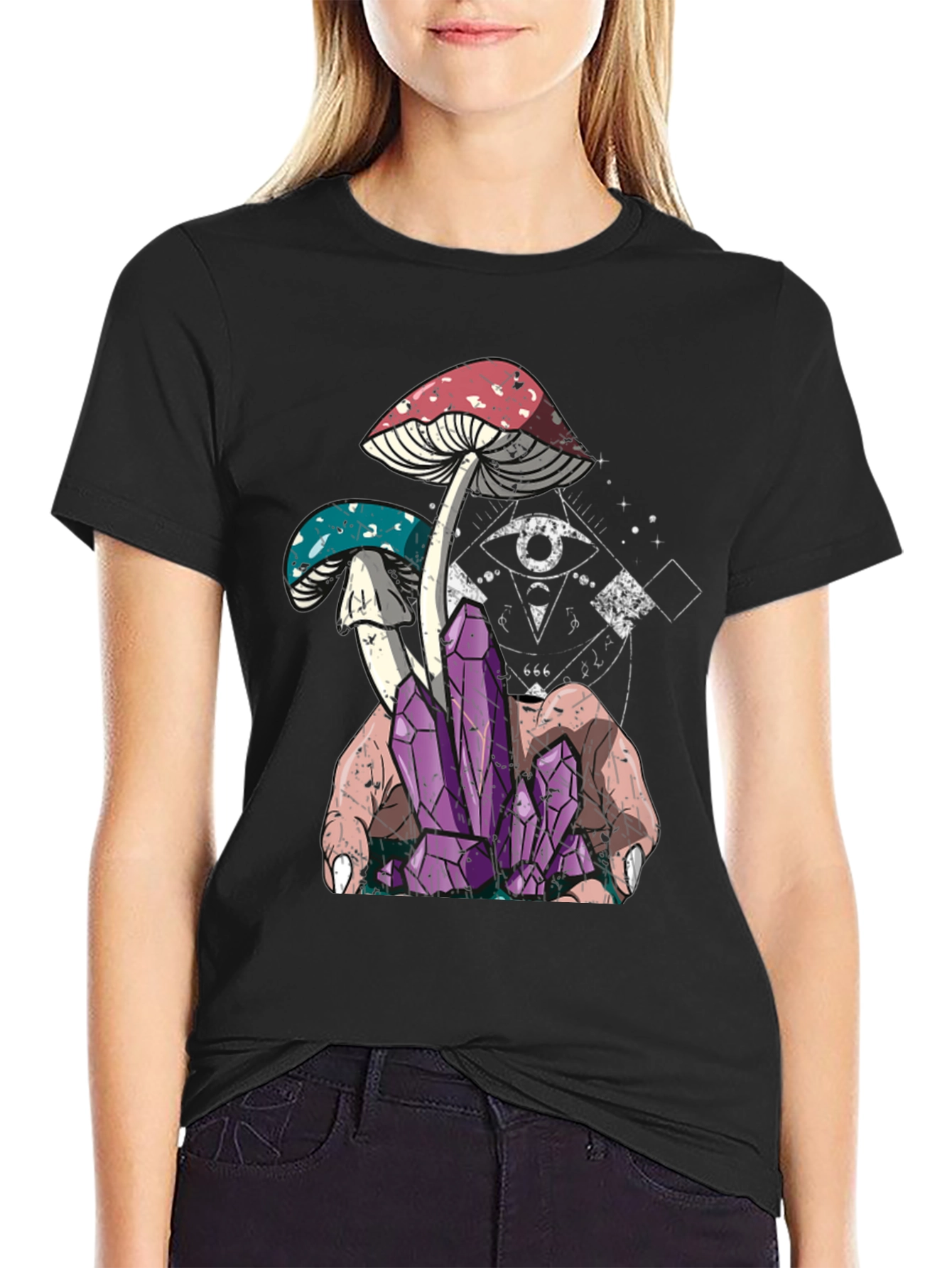 Mystic Mushroom Crystal T-Shirt