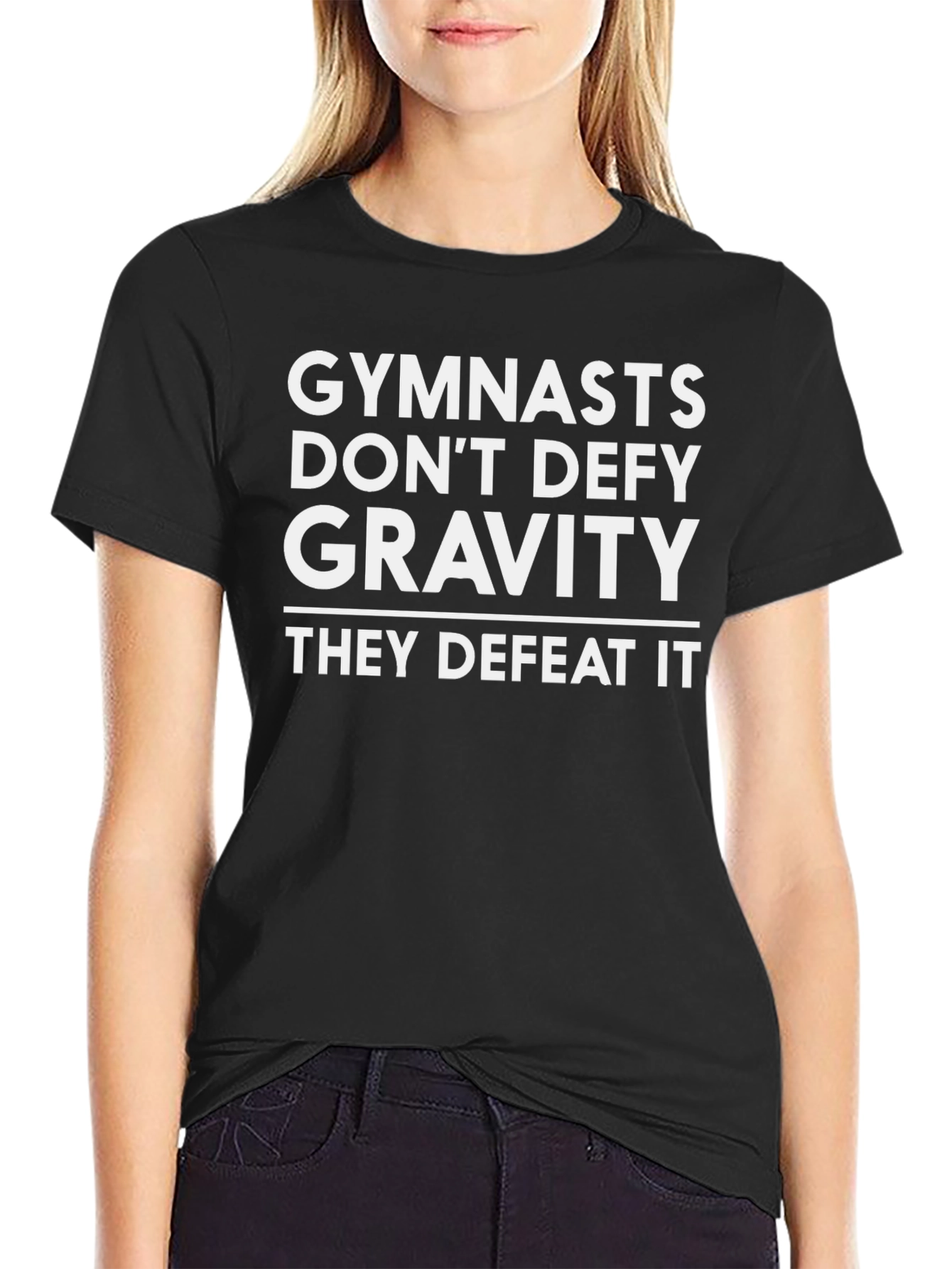 Gymnasts Defeat Gravity Graphic T-Shirt