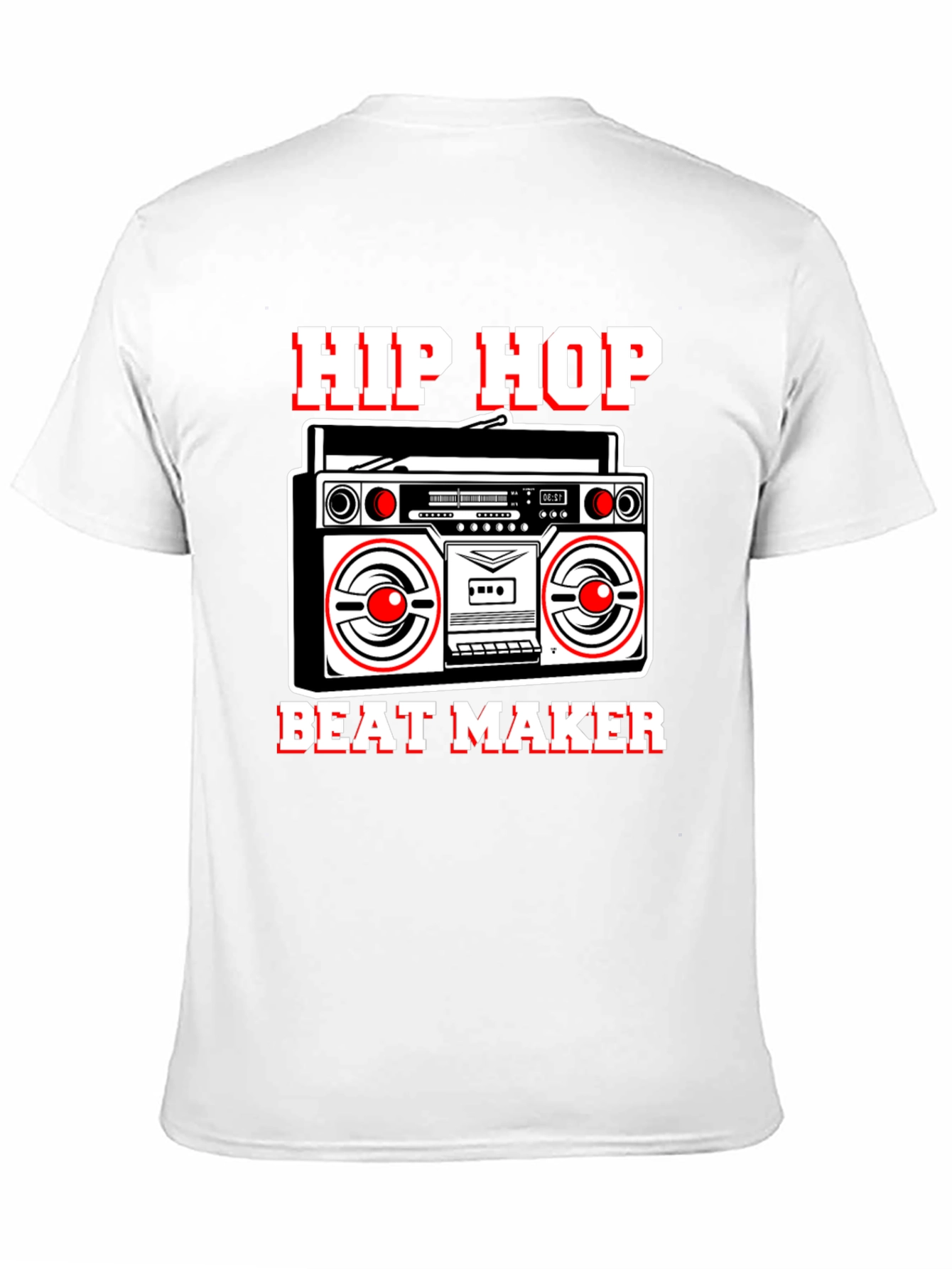 Hip Hop Beat Maker Graphic Tee - Boombox Design
