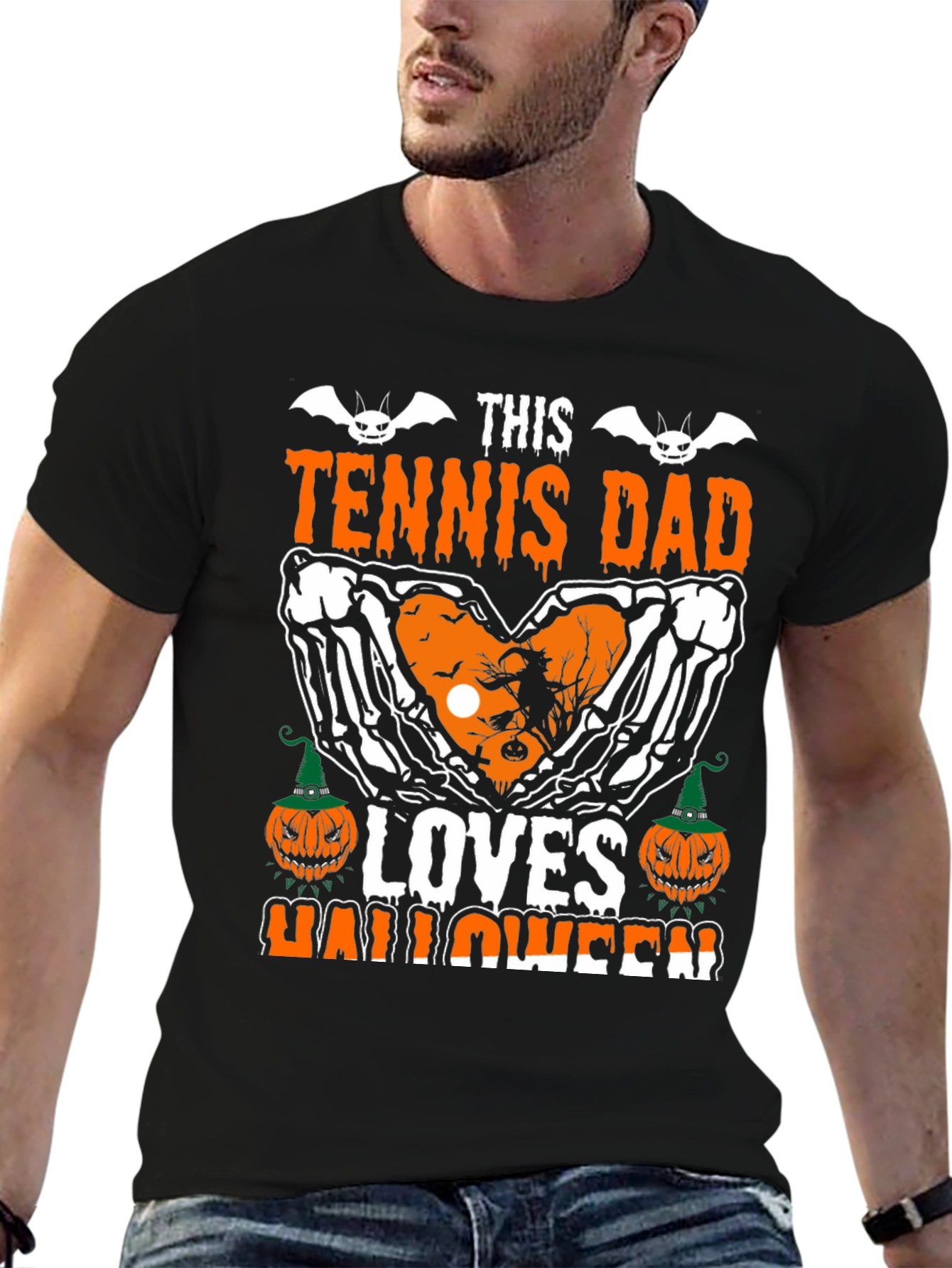 Tennis Dad Halloween Graphic Tee