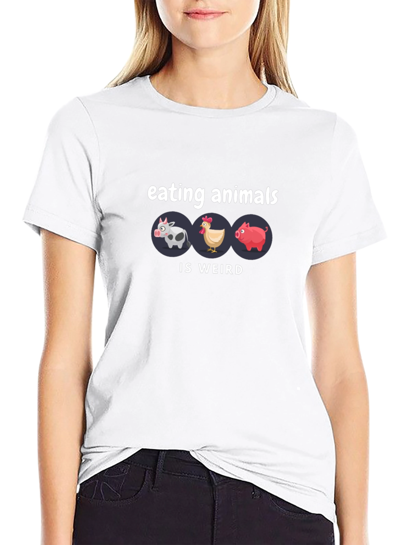 Vegan T-Shirt - Eating Animals is Weird Tee
