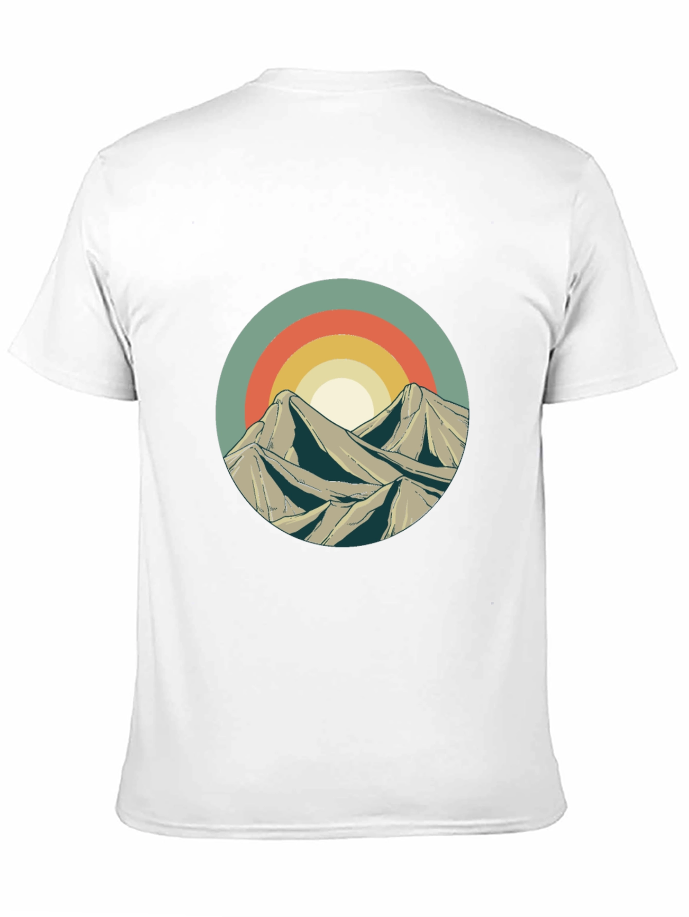 Retro Mountainscape Graphic T-Shirt