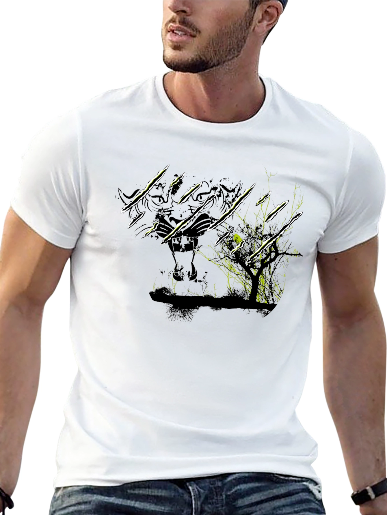 Clawed Predator Tee - Black Graphic T-Shirt