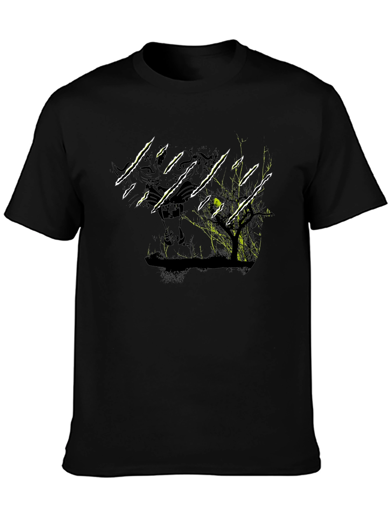 Clawed Predator Tee - Black Graphic T-Shirt