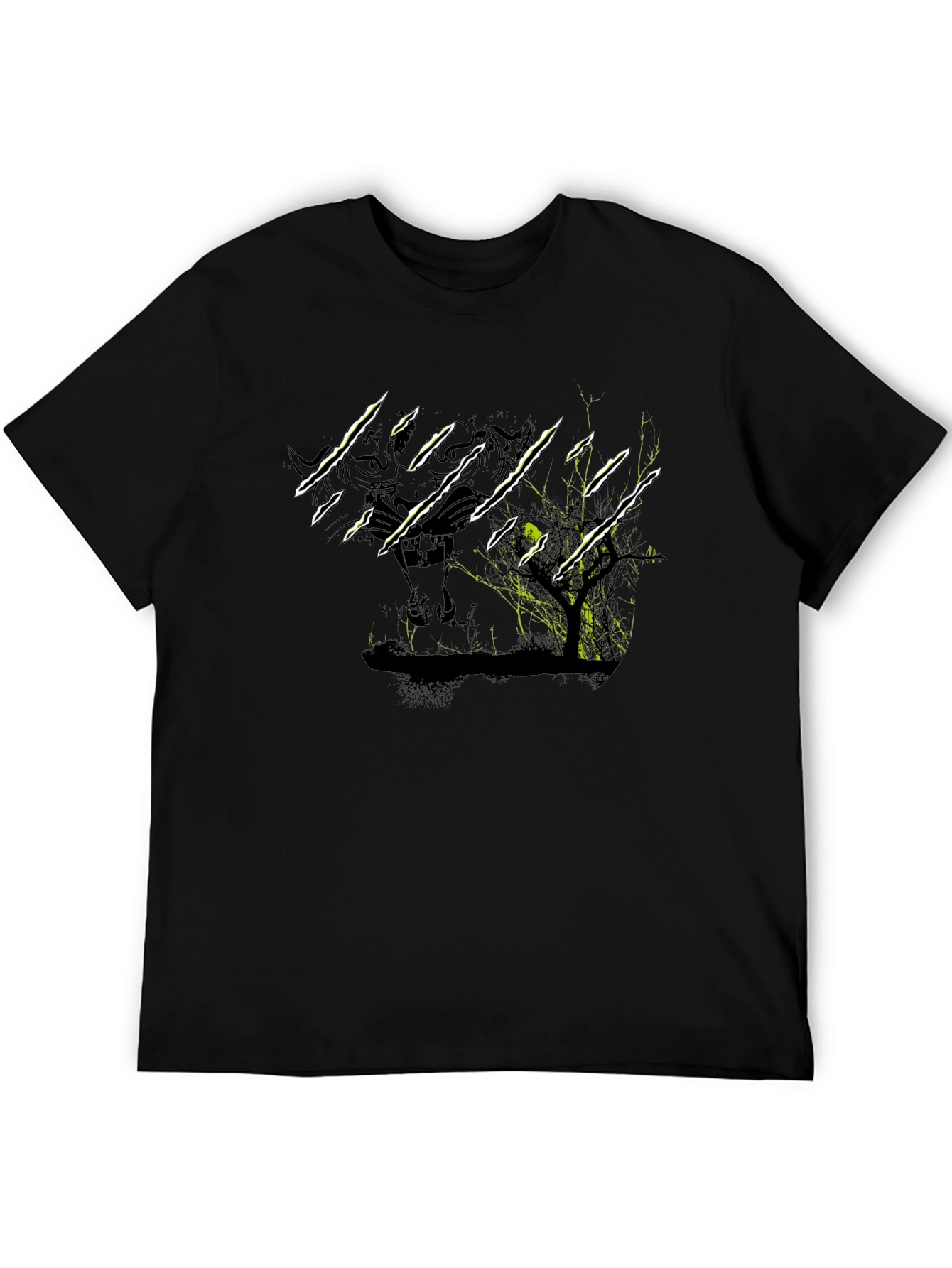 Clawed Predator Tee - Black Graphic T-Shirt
