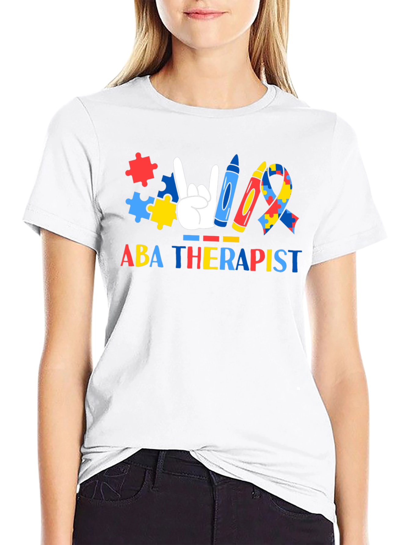 ABA Therapist Autism Awareness T-Shirt