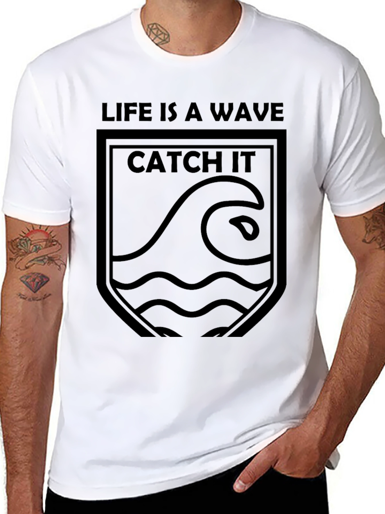 Life is a Wave Graphic T-Shirt