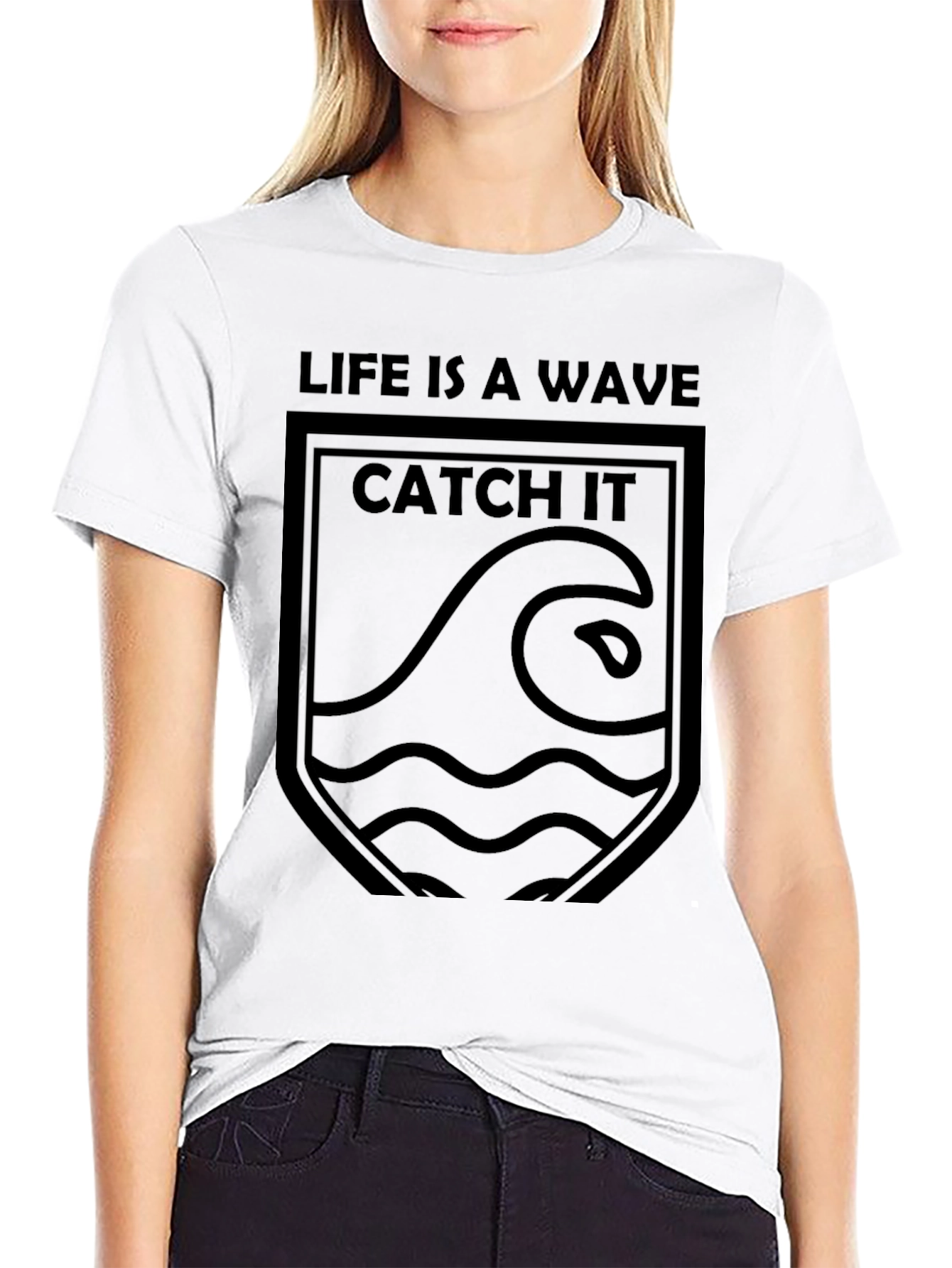 Life is a Wave Graphic T-Shirt
