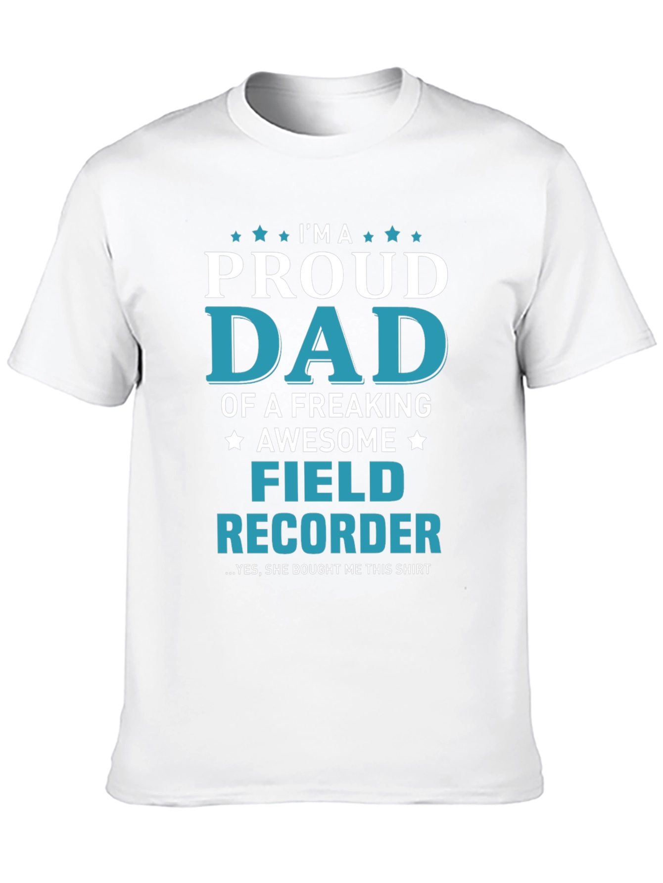 Proud Dad Field Recorder Graphic T-Shirt