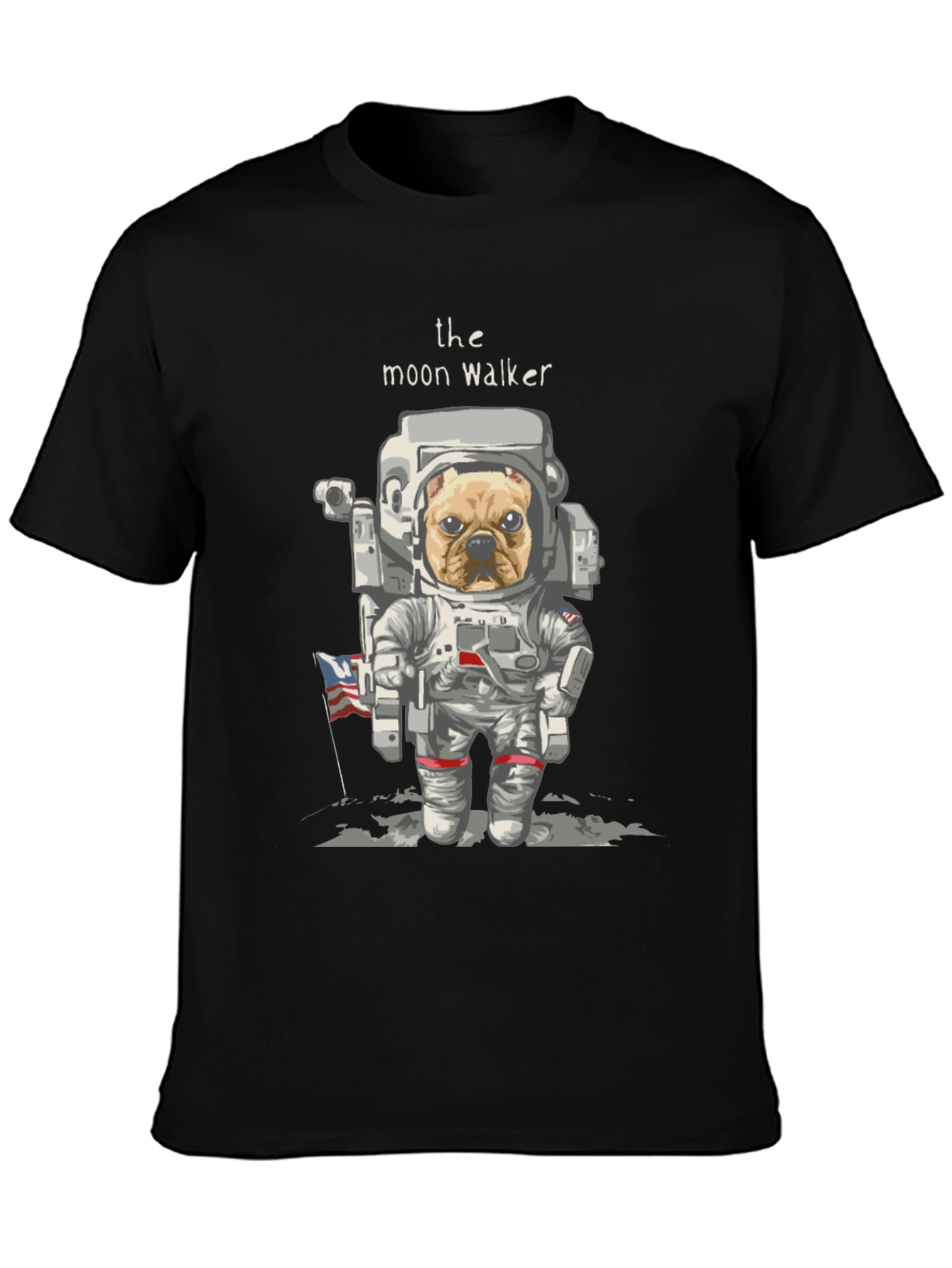 Moon Walker Dog Graphic T-Shirt