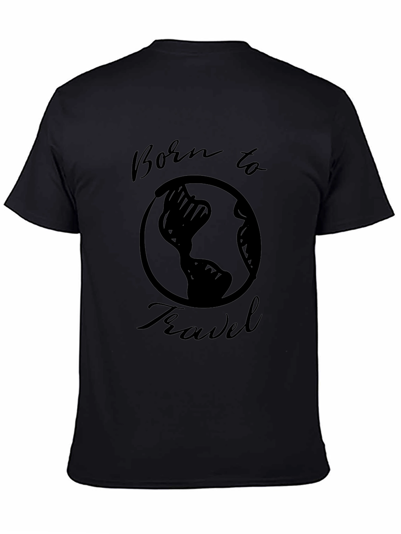 Born to Travel Graphic Tee - Black