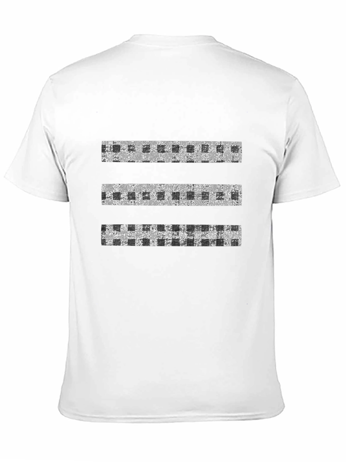 Abstract Stripe Pattern Black T-Shirt