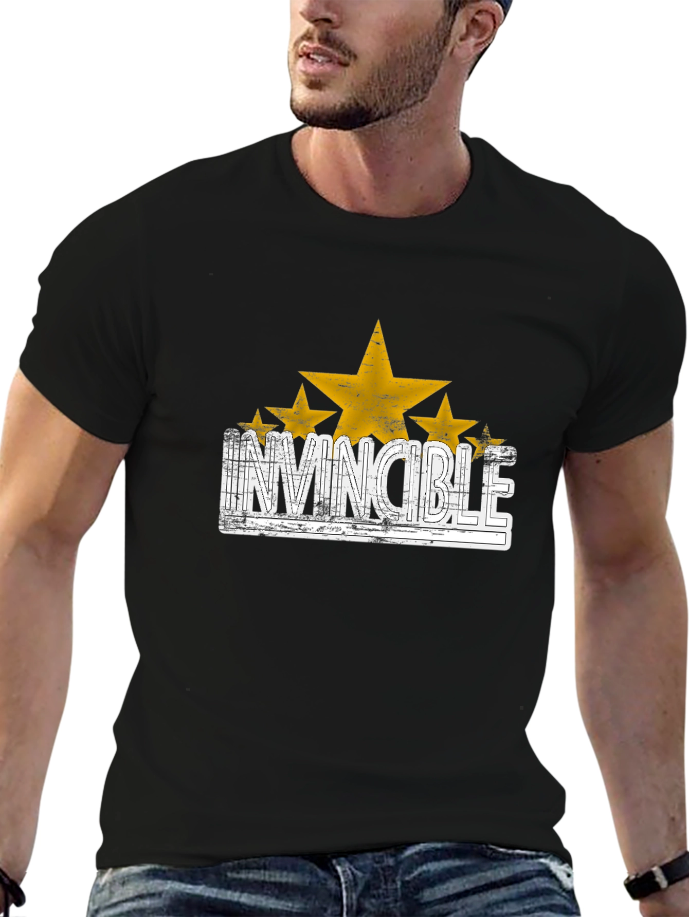 Invincible Star Graphic T-Shirt - Trendy Design