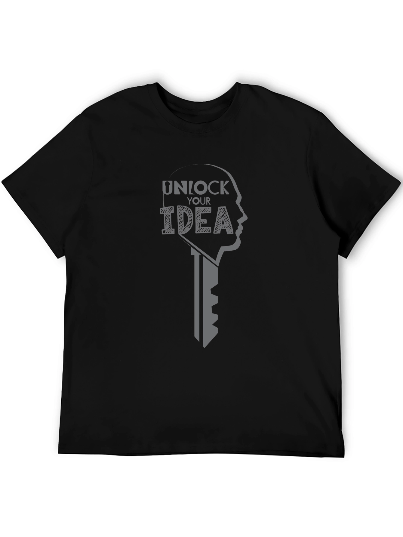 Unlock Your Idea Graphic T-Shirt - Premium Cotton Blend