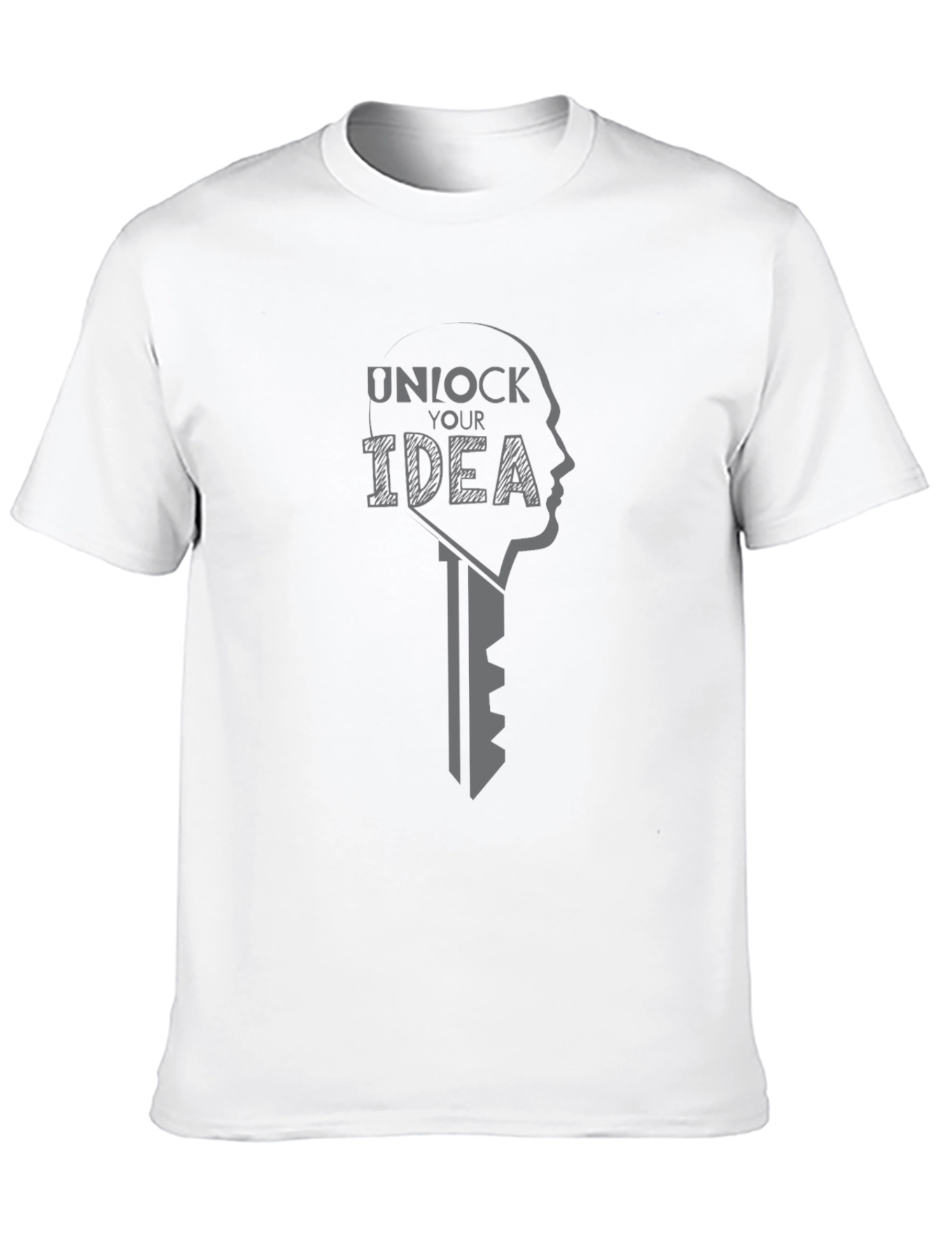 Unlock Your Idea Graphic T-Shirt - Premium Cotton Blend