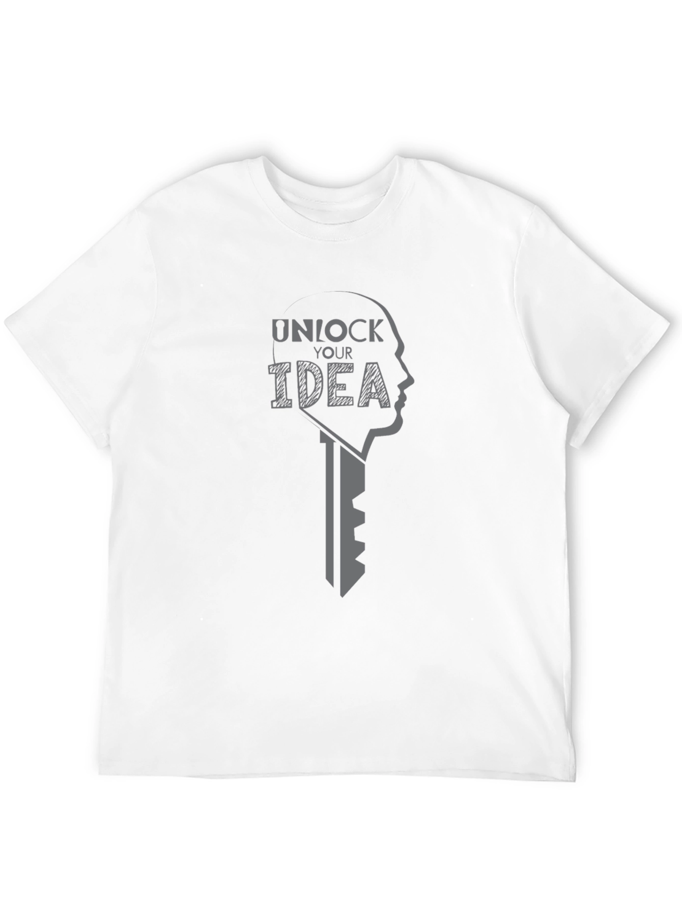 Unlock Your Idea Graphic T-Shirt - Premium Cotton Blend