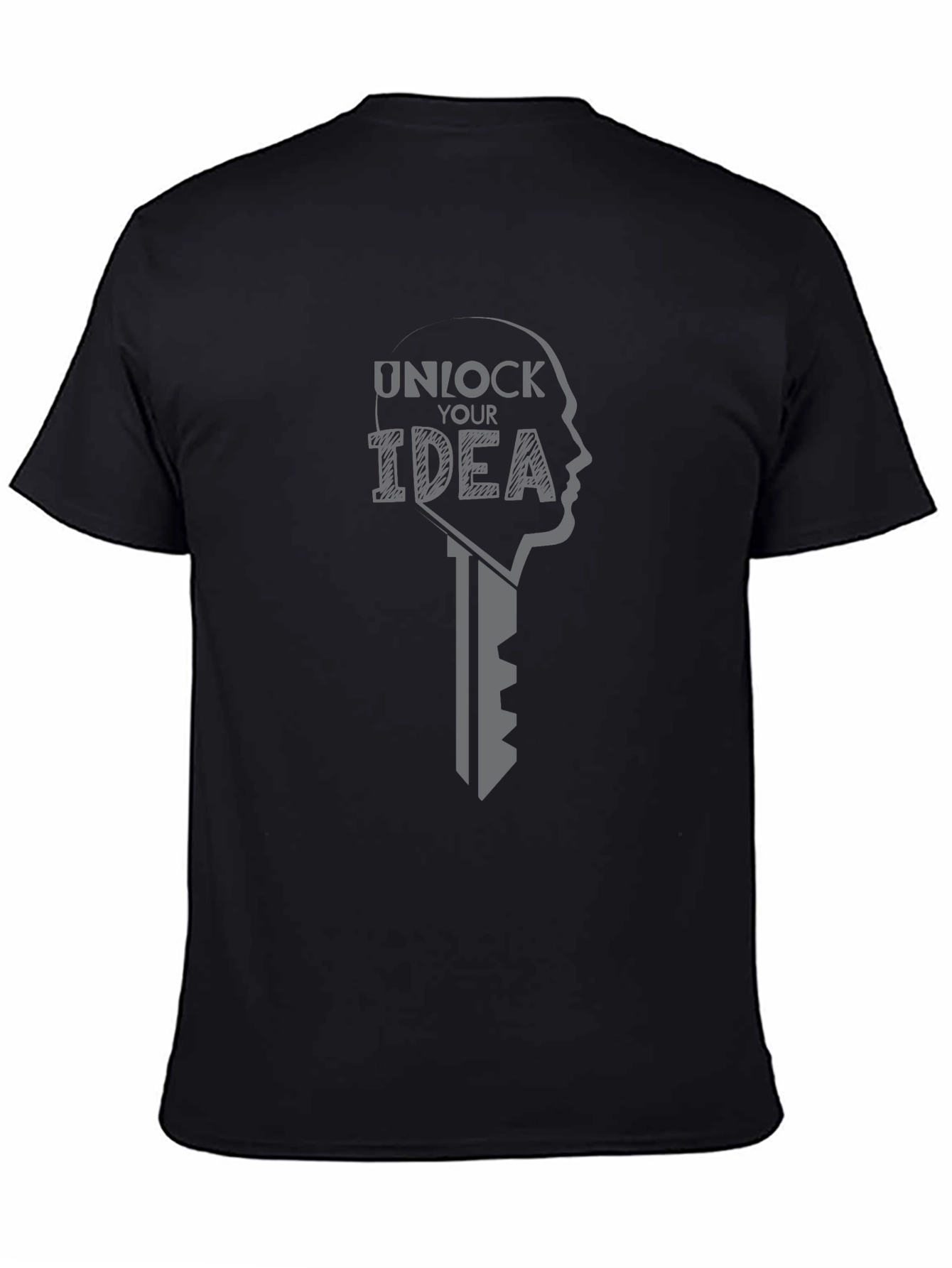 Unlock Your Idea Graphic T-Shirt - Premium Cotton Blend