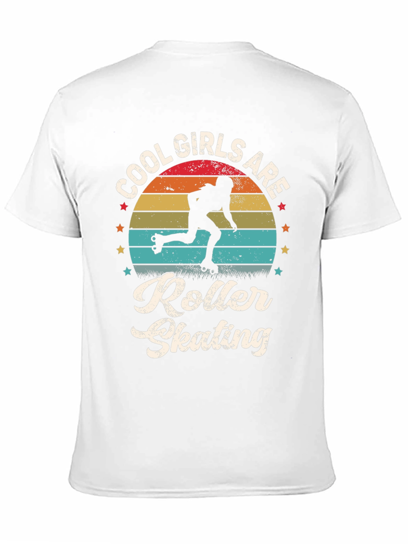 Cool Girls Roller Skating Retro Graphic Tee